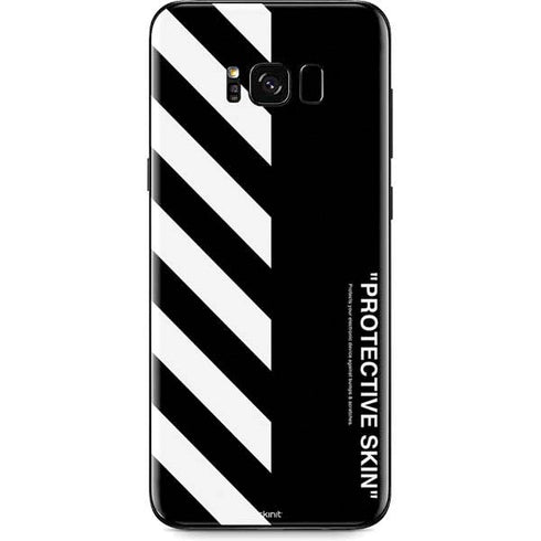 Black and White Stripes Galaxy S8 Plus Skin